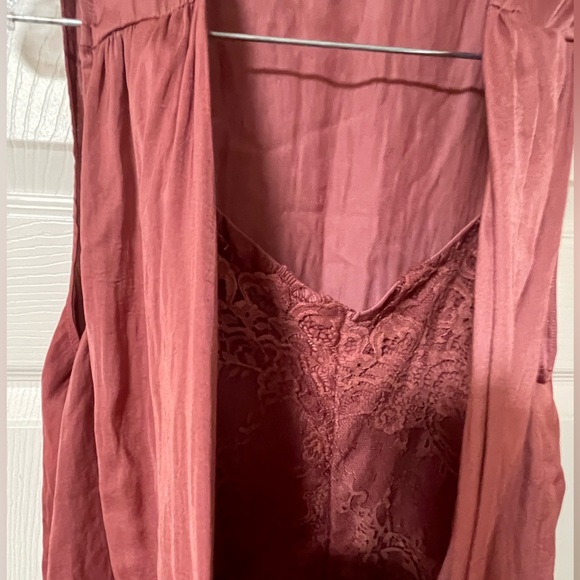 BUCKLE BLACK Surplice Tank Top Woven V-neck Lace Bodice Elastic Hem Size XL - Picture 7 of 11